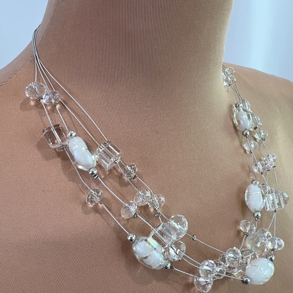 CG Stamped Multi Layered Beaded Necklace - Picture 2 of 5